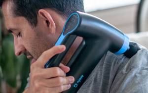 The Njoie Nforce Percussion Massage Gun
Percussive massage guns can cost upwards of $500 but there are more affordable variants that may suit casual users better.
