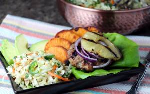 Ginger Scallion Pork Burgers
Change up your barbequed burger routine with a little something unexpected.

